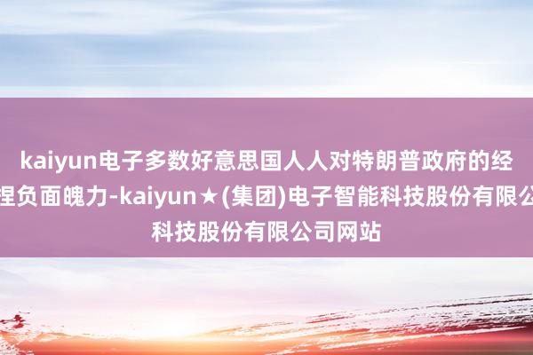 kaiyun电子多数好意思国人人对特朗普政府的经济计谋捏负面魄力-kaiyun★(集团)电子智能科技股份有限公司网站