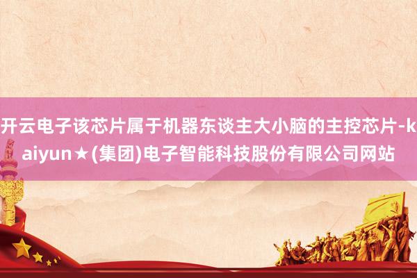 开云电子该芯片属于机器东谈主大小脑的主控芯片-kaiyun★(集团)电子智能科技股份有限公司网站