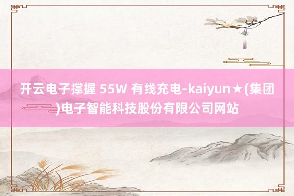 开云电子撑握 55W 有线充电-kaiyun★(集团)电子智能科技股份有限公司网站